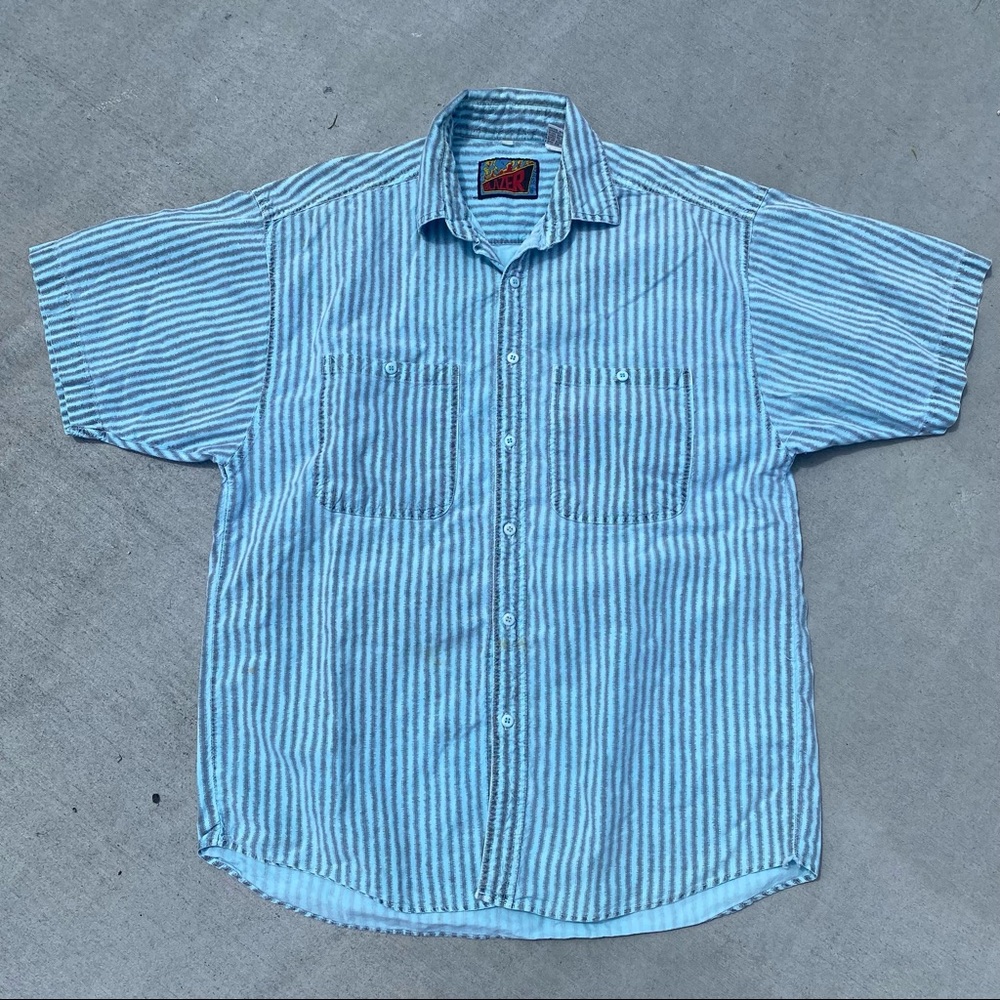 Vintage 90s Blazer Firenze Striped Button Up